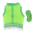 thumbnail image 1 of ZOUSSIQI Rabbit Harness and Leash Breathable Mesh Lace Hem Adjustable Rabbit Chest Harness Vest with Long Traction Rope 4.6ft M CW116#1080, 1 of 13