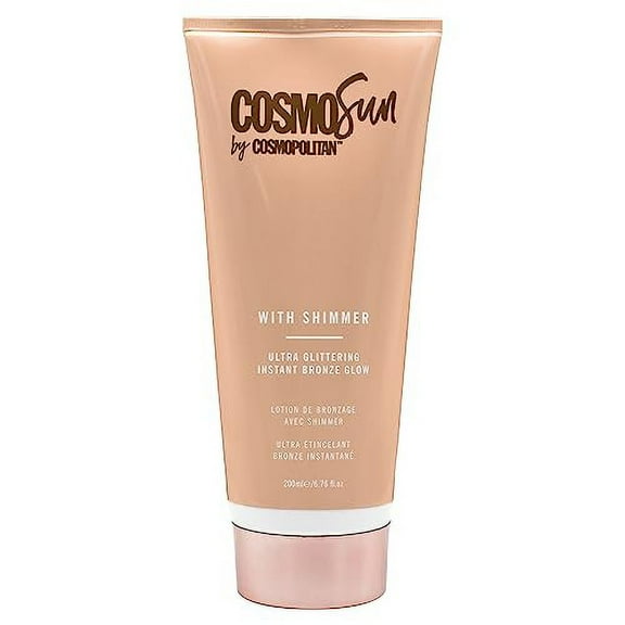 CosmoSun Sun Lotion with Shimmer Ultra Glittering and Instant Bronze 6.76 oz.