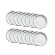 Party City Disposable Paper Plates, 16 Count (White) - Go Brightly Classic Everyday Small Dessert Paper Plates, 6.75" - Premium Party Supplies