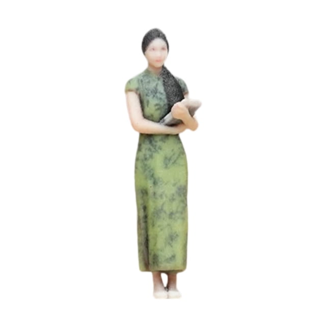 Mini figuras de personas, trenes modelo, figuras de personas de pie, mujeres pintadas en miniatura Libresco