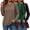 Coffee-Green-Black, variant on MOSHU 3 Pack Pullover Sweatshirts for Women Crew Neck Long Sleeve Shirts Casual Loose Fit Sweatshirts Curved Hem Tunic Tops