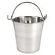 thumbnail image 1 of Cubo de acero inoxidable de 2 cuartos, cubo duradero sin costuras para muchas tareas del hogar, transportar agua o leche, llenar con alimentos, usar como maceta, cubo de limpieza, centro de mesa y, 1 of 7