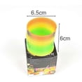 thumbnail image 2 of Juguete Slinky con resorte en espiral de arcoíris de 3 piezas, juguete gigante clásico novedoso de plástico con resorte mágico, 2 of 3