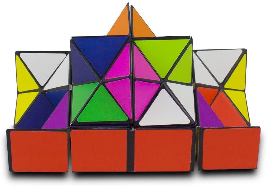 Magic Star Cube 2 in 1,Infinity Cube,magic cube,Smooth Surface Solid Color1 