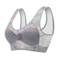 thumbnail image 1 of DecSea Woman's Printing Thin Style Ventilate Large Size Bras Without Steel Rim, 1 of 4