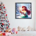 thumbnail image 4 of Pintura de diamante 5D DIY, taladro redondo completo, Kit de princesa Ariel, decoración del hogar, 50x50cm, 4 of 9
