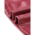thumbnail image 5 of INSPIRE CHIC Women's Faux Leather Skirt A-Line High Waist Vintage Pencil Midi Skirt XS Wine Red, 5 of 6