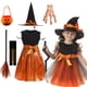 thumbnail image 2 of Disfraz de calabaza para bebé, vestido de princesa para niña, vestido elegante para actuación de vampiro, mameluco de bruja para Halloween de 1 a 12 años, 2 of 5