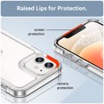 thumbnail image 3 of Dteck Case for iPhone 12, 6.1 inch, Shockproof Rubber Soft TPU Bumper Heavy Duty Acrylic Clear Hard Phone Case Cover, Clear, 3 of 8