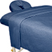 ForPro Premium Flannel Massage Sheet Set, Ocean Blue
