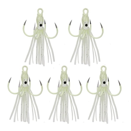 Youthyao Fishing Artificial Baits Crankbait Lure Fishing Tackle Accessories Glow Soft Jigs Squid Skirt Baits