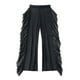 thumbnail image 4 of WILLBEST Pantalones Casuales para Mujer, Pantalones Acampanados Transparentes, Pierna Ancha, Malla, Playa, Cintura Alta Elástica, Pantalones Largos, Traje de Baño con Volantes, Traje de Fiesta Chica, 4 of 6