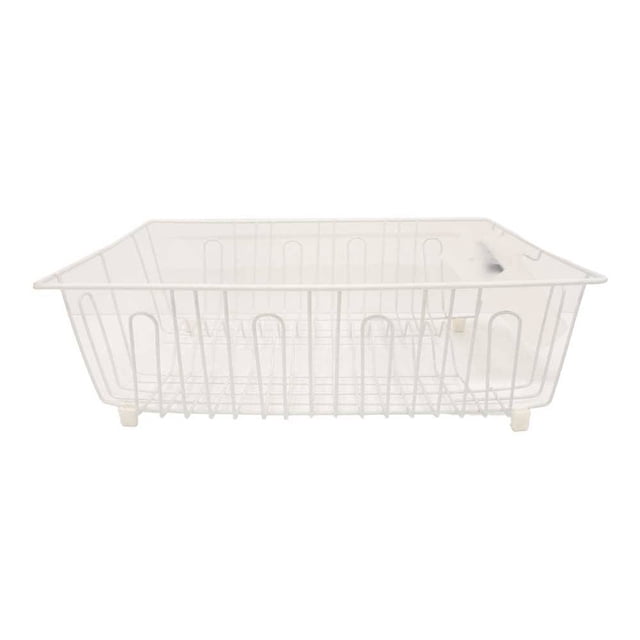 Escurridor de Platos Mainstays de Metal Grande Blanco