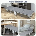 thumbnail image 6 of Zxareky 4-Fold Storage Design Guest Bed, Reclining Office Chaise with Wheels, 6 of 10