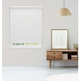thumbnail image 2 of Linen Avenue Cordless Coastal Blackout Standard Roller Shade– UV Protection, Room Darkening Window Covering for Home & Office –White Sand 20 W X 66 H (Arrives 1/4" Narrower), 2 of 9