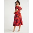 thumbnail image 2 of Sofia by Sofia Vergara Women's Ruffle Off Shoulder Maxi Dress, Above Ankle Length, Sizes XS-XXXL, 2 of 5