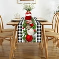thumbnail image 4 of Black and White Buffalo Check Plaid Christmas Table Runner 90 Inch Seasonal Winter Xmas Holiday Farmhouse Table Cloth Decorations for Home Dining Room Party Decor, 4 of 6