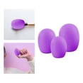thumbnail image 4 of Juego de 3 uds. De cubiertas de cepillo cosmético de silicona, accesorio profesional a prueba de polvo, Material elástico duradero, fácil de instalar, Morado oscuro Yinane Cubierta de cepillo de maquillaje, 4 of 8