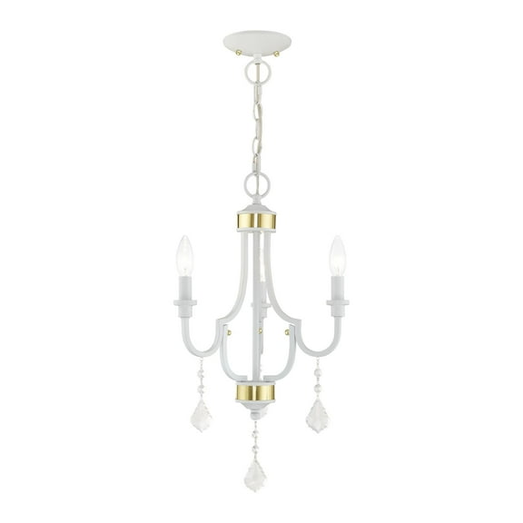 Livex Lighting - Glendale - 3 Light Mini Chandelier in New Traditional Style -