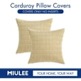 thumbnail image 6 of Wehilion Pack of 2 Corduroy Decorative Throw Pillow Covers Soft Boho Striped Pillow Covers Modern Farmhouse Christmas Home Decor for Sofa Living Room Couch Bed, 6 of 6