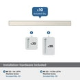 thumbnail image 3 of Amerock Bar Pulls Square 3-3/4 inch (96mm) Center-to-Center Satin Nickel Cabinet Pull - 10 Pack, 3 of 5