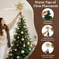 thumbnail image 5 of Lewondr Christmas Star Tree Topper with Timer Function,11 inch Multilayer Hexagonal Tree Toppers with 8 Light Modes for Home Holiday Xmas, USB Remote Controlled,Champagne gold, 5 of 9