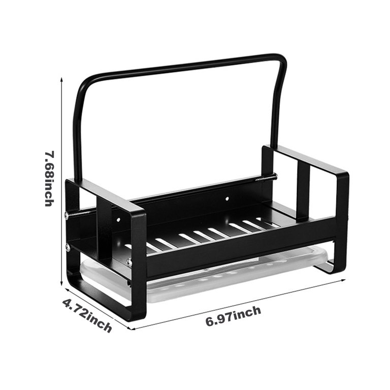 Yesbay Kitchen Sink Sponge Drying Rack Soap Cleaning Brush Holder
