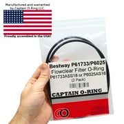 Captain O-Ring Replacement P61733/P6025 O-Rings for Bestway Flowclear Filter Pumps 2 Pack