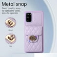 thumbnail image 5 of Phone Case for Samsung Galaxy S20 FE 5G 6.5 inch Wallet Cover with Card Holder Shoulder Crossbody Strap Long Lanyard Leather Cell S 20 EF UW S20FE5G S20FE 20S S2O Fan Edition 4G G5 Women Girls Purple, 5 of 13