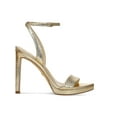 thumbnail image 2 of Sam Edelman Women's Jade Gold Leather Strappy Heel 10.5M, 2 of 3