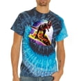 thumbnail image 2 of Wild Bobby, Trippy Galactic T-Rex on Taco, Pop Culture, Tie-Dye Tees, Evening Sky, Small, 2 of 3