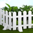 thumbnail image 5 of 2 UNIDS Cerca de plástico Patio interior jardín de jardín jardín Pequeña cerca con 4 Base, 5 of 5