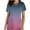 Hot Pink, variant on QATAINLAV Scrubs for Women Gradient Print Short Sleeve Nursing Scrub Tops Criss Cross V Neck Dressy T Shirts Summer Nurse Working Uniform Pocket Tee Nurse Gifts Dark Blue XXXL