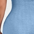thumbnail image 4 of QUNYINEY Wedding Guest Formal Cocktail Dresses for Women Mini Blue Sleeveless Party Bodycon Dresses Ruched Slim Fit Crew Neck Elegant Dresses, 4 of 6