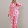 thumbnail image 2 of Enjoytime Women's Pajama Sets Cute Printed 2Pcs Pj Sets Button Down Pjs Set Sleepwear Loungewear Lounge Set, 2 of 3