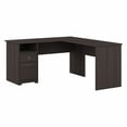 thumbnail image 1 of Bush Furniture Cabot 60W L Shaped Computer Desk with Drawers, Heather Gray, 1 of 7
