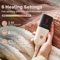 thumbnail image 3 of Heated Blanket Electric Blanket Throw 50''X60''-Heating Blanket with 6 Heat Settings-2-10 Hours Auto Off,ETL Certified,Machine Washable (Fog Rose), 3 of 13