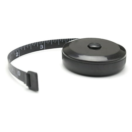 

Tape Measure for Body Measuring Tape for Body Cloth Measuring Tape for Sewing Tailor Fabric Measurements Tape (Retractable Dual Sided Black)
