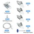 thumbnail image 2 of Charnière de Porte de Garage & Kit de Réglage à Rouleau, Ensemble de Porte de Garage 6200ZZ Rouleau Bleu avec Couvercle pour Porte 16 x 8 Pieds, 2 of 6