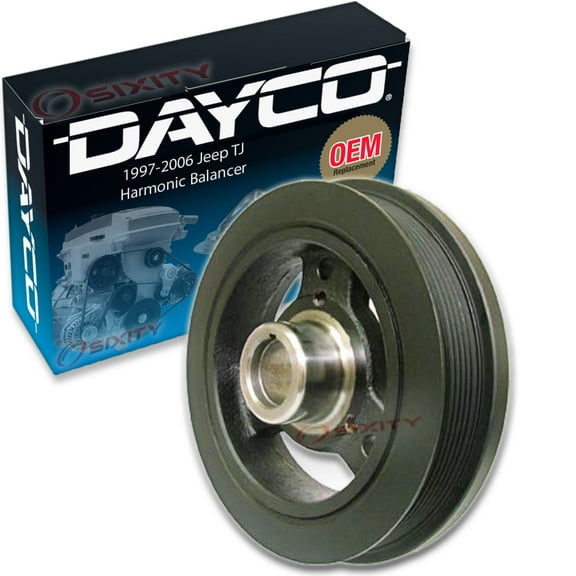 Dayco Engine Harmonic Balancer compatible with Jeep TJ 4.0L L6 1997-2006