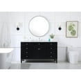 thumbnail image 6 of 60 inch single bathroom vanity in black, 6 of 8