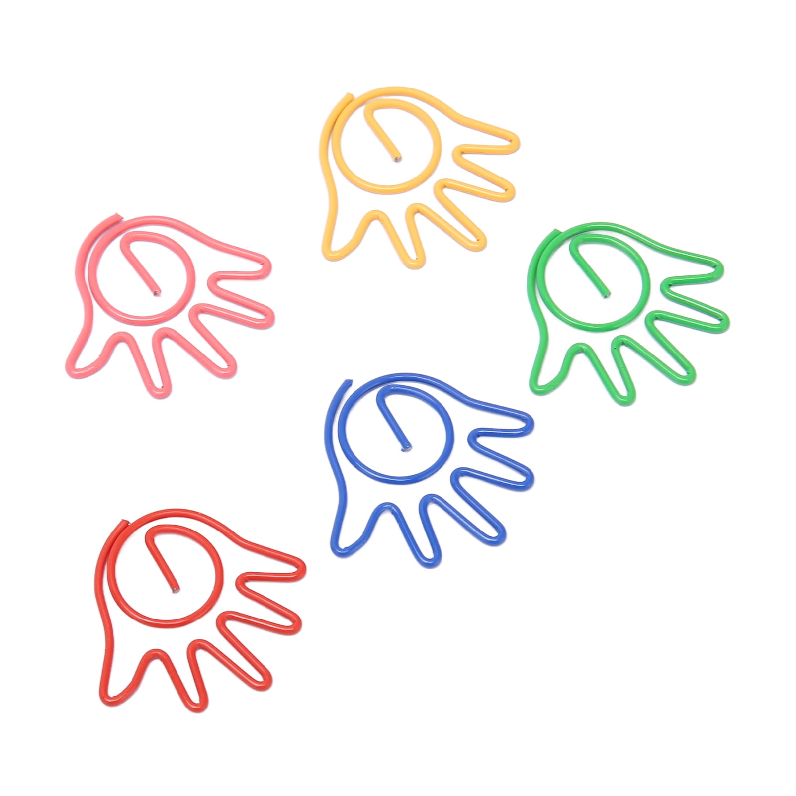 Paperclips, Hand Shape Style Cute Paper Clips 100 Pieces For Office