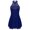 Navy_Blue, variant on MSemis Women's Girls Rhinestones Mesh Sleeveless Gymnastics Leotard
