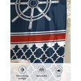 thumbnail image 6 of Sheer Curtains 108 Inches Long, Navy Blue Coastal Semi Sheer Curtains Light Filtering Window Treatment, Nautical Ocean Sea Rudder Abstract Art Privacy Voile Drapes for Living Room 52x108 Inch, 6 of 7