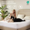 thumbnail image 3 of Protector de colchón BEDLORE, impermeable, tamaño completo, blanco, 3 of 7