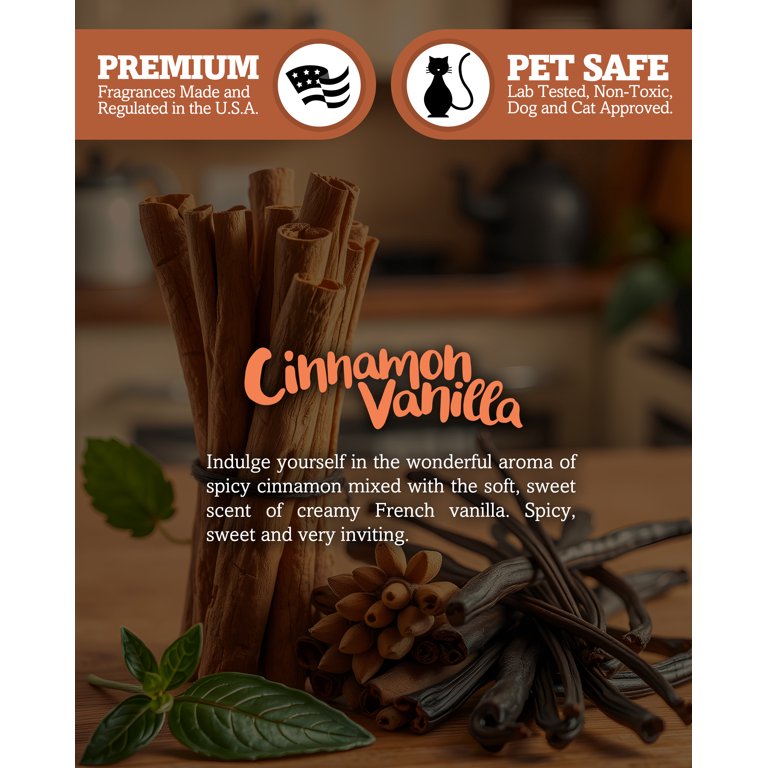 Cinnamon Vanilla Soy Wax Melts - All Natural + Phthalate Free +