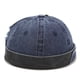 thumbnail image 1 of Xiao Hua Gorro de estibador desgastado con parche para hombre, estilo hip hop (azul marino), 1 of 5