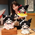 thumbnail image 2 of Sanrio-muñeco de peluche de Lolita Kuromi para niños, de encaje negro Kawaii muñeco de peluche, traje de mucama, serie de dibujos animados, bonito regalo de Navidad, 2 of 4