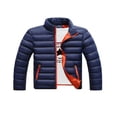 thumbnail image 1 of Manteau d'Hiver Chaud pour Hommes avec Col Montant, Doudoune Décontractée Compressible, 1 of 4