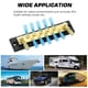 thumbnail image 3 of Integrated Bus Bar Busbar Board Dual Row 10 Position M6 Terminal Stud 150A DC 48V for Truck Car Yacht Boat, 3 of 5